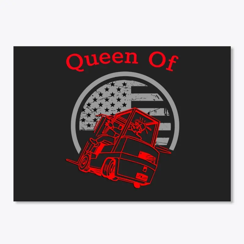 Queen of Forklift Red