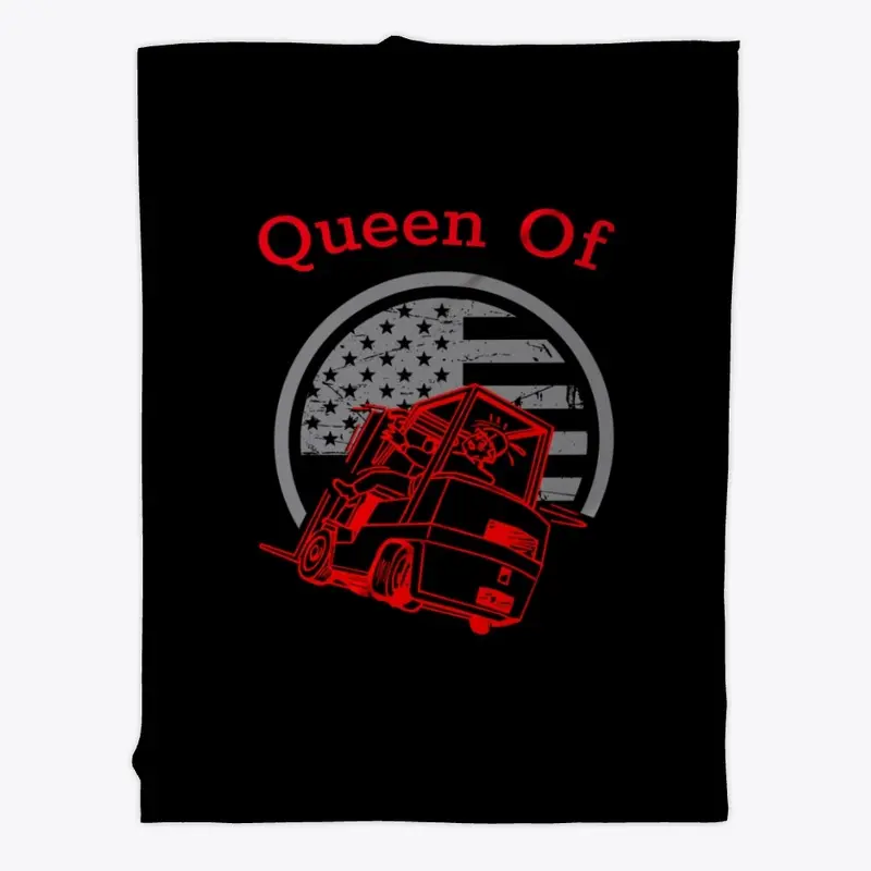 Queen of Forklift Red