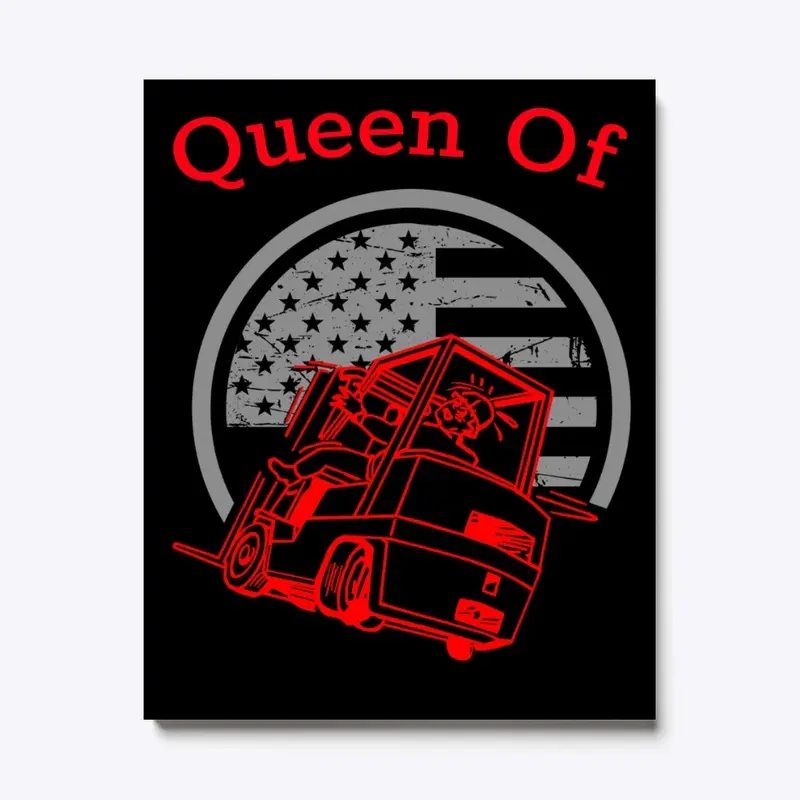 Queen of Forklift Red